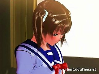 Busty Anime Cutie Rammed Hard