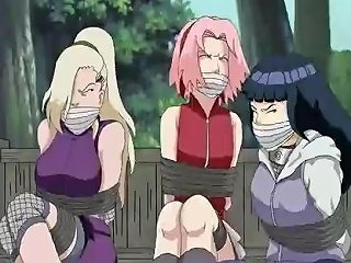 Hinata Sakura And Ino Gagged