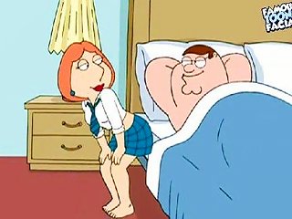 Peter And Lois Griffin From Family Guy Having